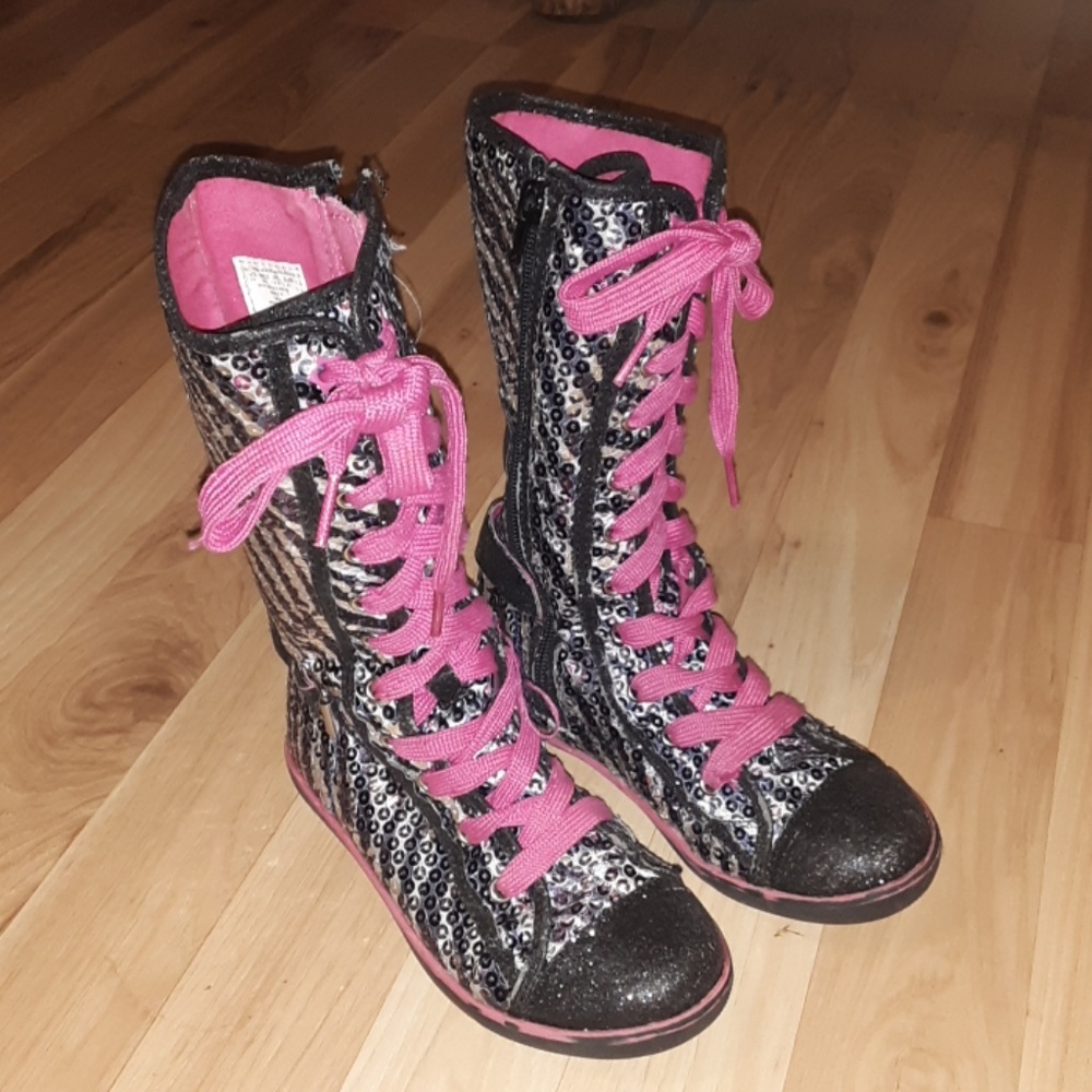 Girls Sz. 13 Bongo Levi Canvas Tall Boot